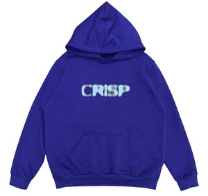 crisp logo hoodie purple