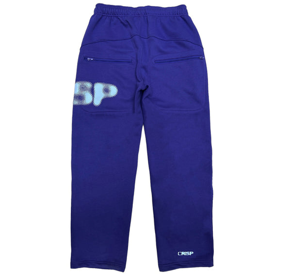 crisp logo sweatpants (purple)