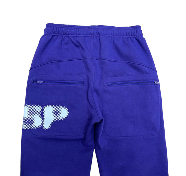 crisp logo sweatpants (purple)