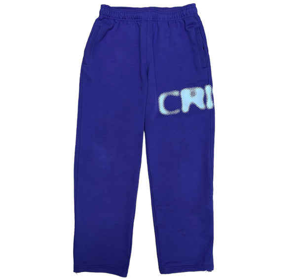 crisp logo sweatpants (purple)