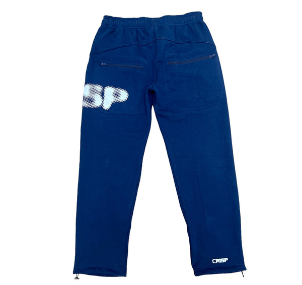 navy crisp logo sweatpants