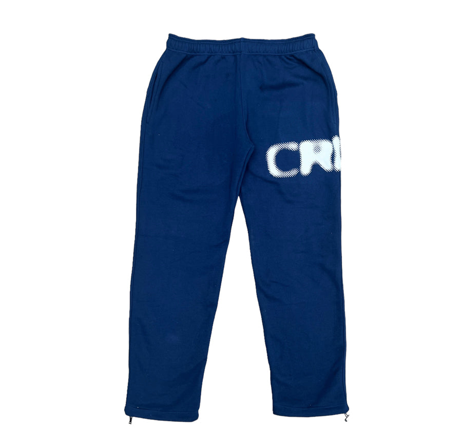 navy crisp logo sweatpants