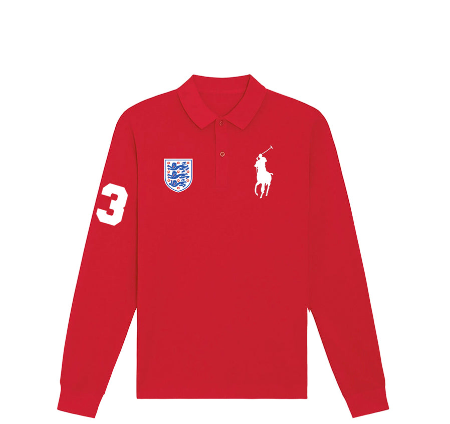 Red Gringo Long Sleeve Polo